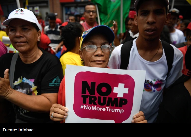 El chavismo intenta levantar la bandera del nacionalismo en actos contra Trump